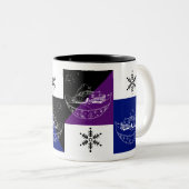 車と木 ツートーンマグカップ (正面右)