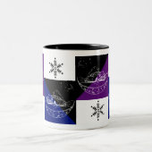 車と木 ツートーンマグカップ (中央)