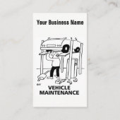 車と車のメンテナンス漫画の名刺 名刺 (裏面)