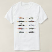 車と車 Tシャツ (デザイン正面)