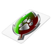 車にしがみつく（大： 4"x6"） マグネット (左側)