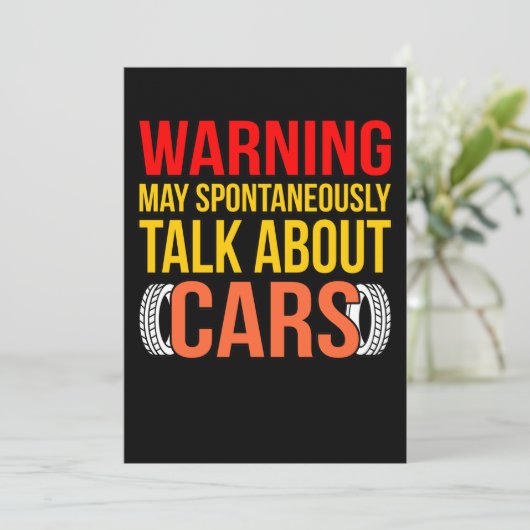 車について話し始める整備士自動整備士G サンキューカード (スタンド正面)