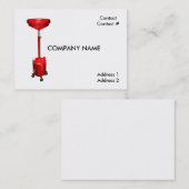 車によって動かされる油の下水管 名刺 (正面/裏面)