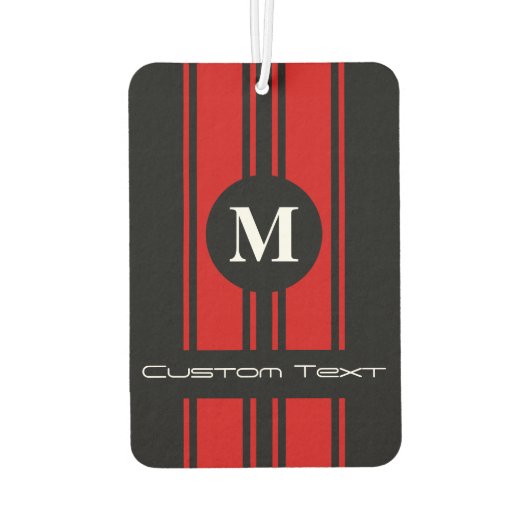 車にストライプ合わせて色を変更 – 「カスタマイズ」を使用 カーエアーフレッシュナー (裏面)