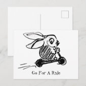 車に乗りに行く ポストカード (正面/裏面)