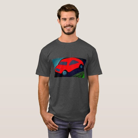 車に乗る Tシャツ (正面フル)