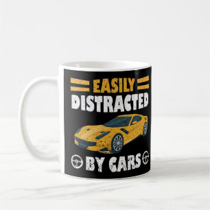 車に簡単に気を取られる コーヒーマグカップ