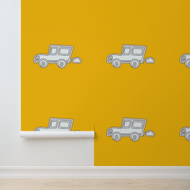 車のおもしろいキッズイエロー 壁紙 (アプリケーション)