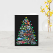 車のおもしろいクリスマスツリーclicマッスルカーツリーリグ カード (黄色い花)