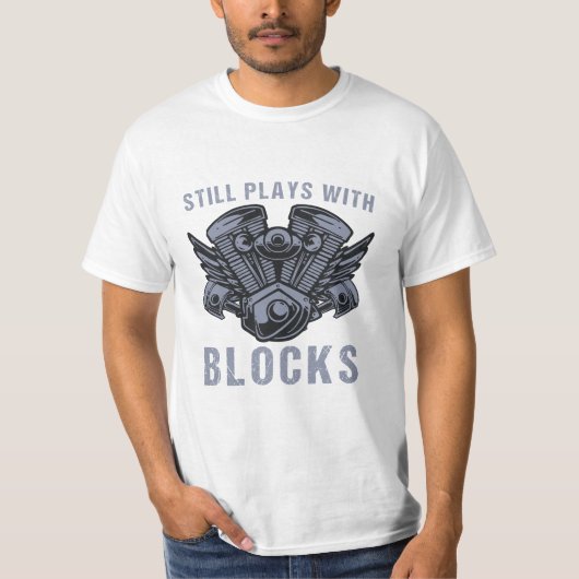 車のおもしろい修理ガレージのためのエンジン整備士ユーモア Tシャツ (正面)