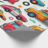 車のおもちゃについて ラッピングペーパー (角)