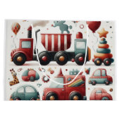 車のおもちゃ ラージペーパーバッグ (裏面)