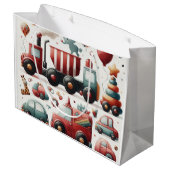 車のおもちゃ ラージペーパーバッグ (裏面アングル)
