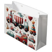 車のおもちゃ ラージペーパーバッグ (正面アングル)