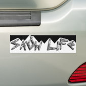 車のための山のステッカーとの元の雪の生命 バンパーステッカー (車上)