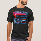 車のための1970年のプリマスバラクーダのインスピレーション Tシャツ (正面)