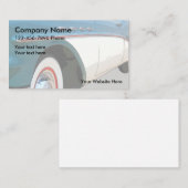 車のでクラシックな車のデザイン 名刺 (正面/裏面)