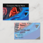 車のでクールでエキゾチックな車のテーマ 名刺 (正面/裏面)