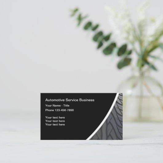 車のでユニークなデザイン 名刺 (スタンド正面)