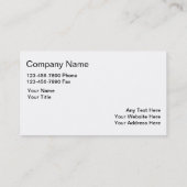 車のなサービス業カード 名刺 (裏面)