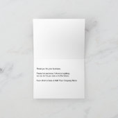 車のなテーマビジネスサンキューカード サンキューカード (内部)