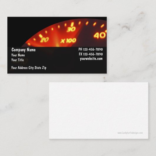 車のなビジネスCards_1 名刺 (正面/裏面)