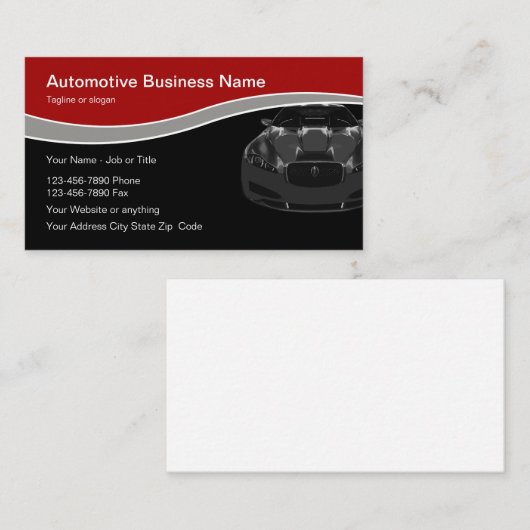 車のなモダン 名刺 (正面/裏面)