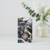 車のな修理部品の整備士の自動技術者2 名刺 (スタンド正面)