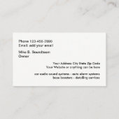 車のな可聴周波サービス 名刺 (裏面)