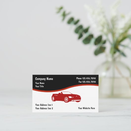 車のな名刺 名刺 (スタンド正面)