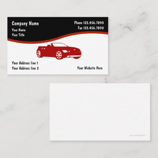 車のな名刺 名刺 (正面/裏面)