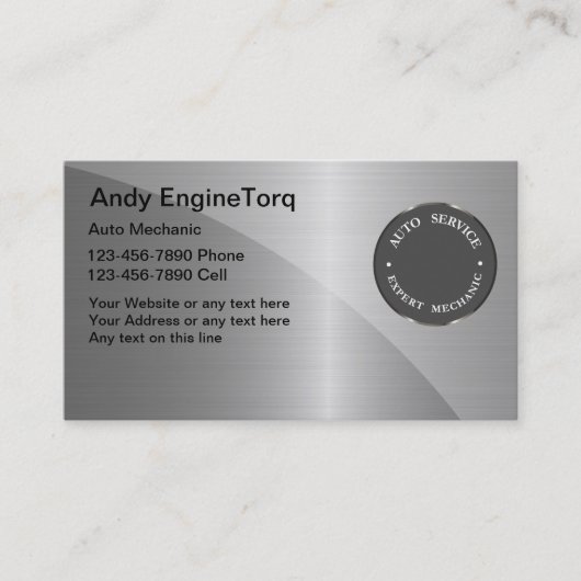 車のな名刺 名刺 (正面)