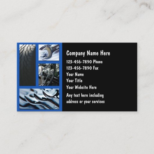 車のな名刺 名刺 (正面)