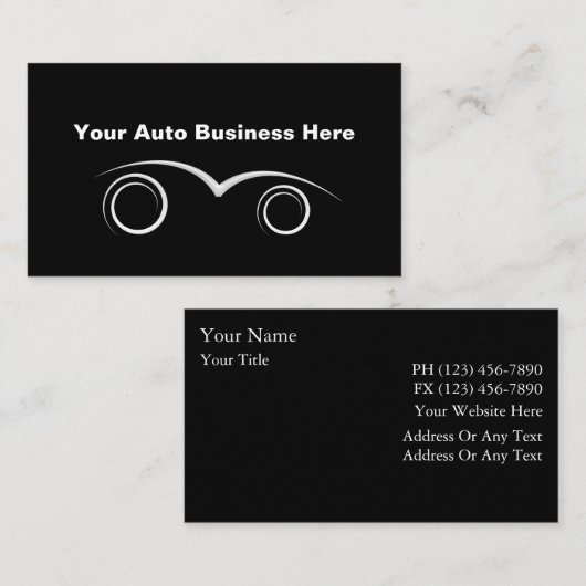 車のな名刺 名刺 (正面/裏面)