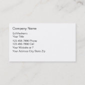 車のな名刺 名刺 (裏面)