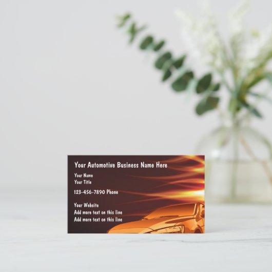 車のな名刺 名刺 (スタンド正面)