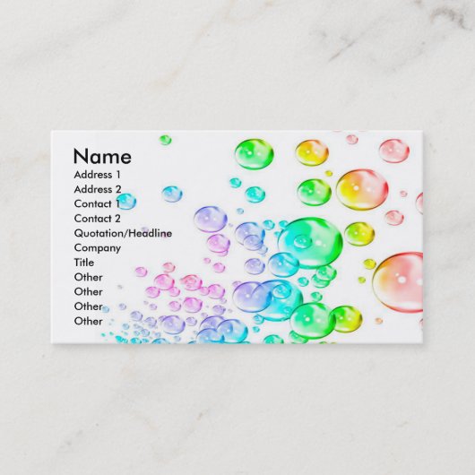 車のな名刺 名刺 (正面)