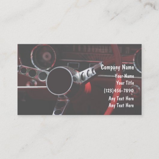 車のな名刺 名刺 (正面)