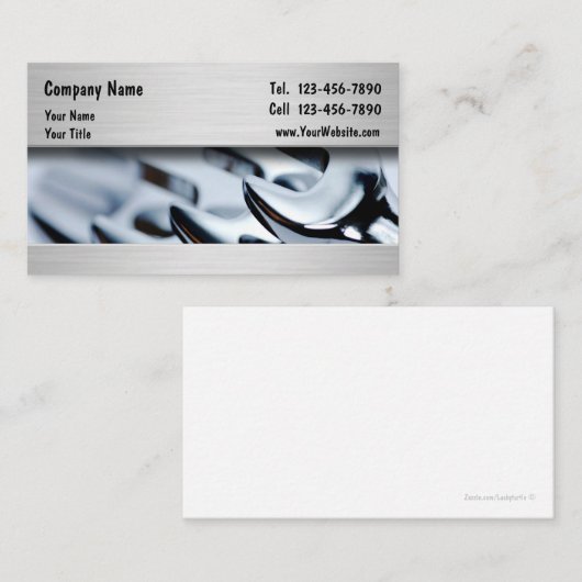 車のな整備士の名刺 名刺 (正面/裏面)