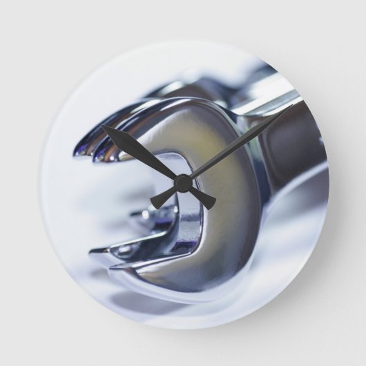 車のな柱時計 ラウンド壁時計 (正面)