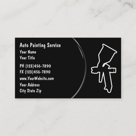 車のな絵画の名刺 名刺 (正面)