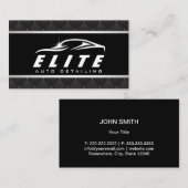 車のな自動詳述の贅沢な自動スパ 名刺 (正面/裏面)
