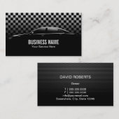 車のな自動詳述車修理モダン 名刺 (正面/裏面)