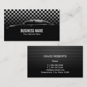 車のな自動詳述車修理モダン 名刺 (正面/裏面)