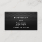 車のな自動詳述車修理モダン 名刺 (裏面)