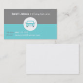 車のな自動車運転のインストラクターの名刺 名刺 (正面/裏面)