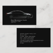 車のな車のサービス業カード 名刺 (正面/裏面)