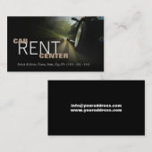 車のな車の賃貸料の中心の速い道 名刺 (正面/裏面)