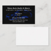 車のな車の音声および保証 名刺 (正面/裏面)