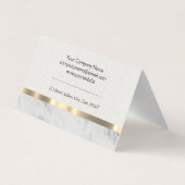 車のアイコン金属トリム 名刺 (裏面)